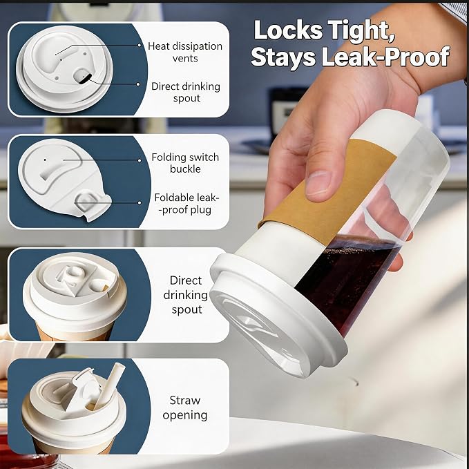 12 oz Disposable Coffee Cups - Image 3