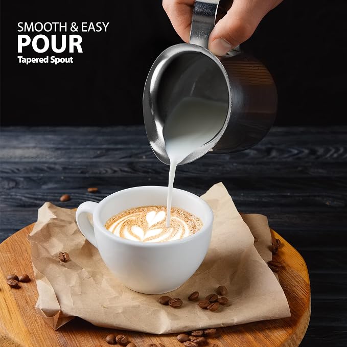 Stainless Steel Bell Creamer Espresso Shot Frothing Pitcher Cup Latte Art - Image 4