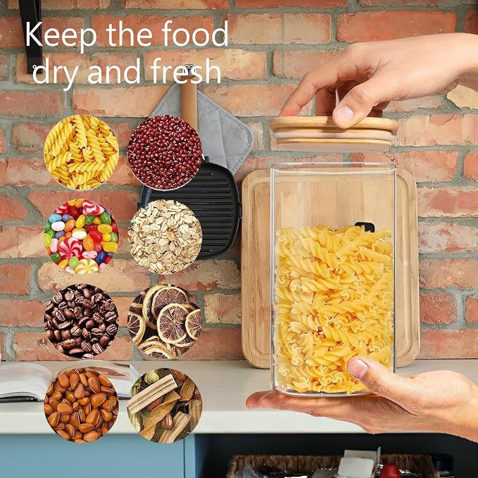 1.6 Qt Square Glass Storage Containers - Image 4