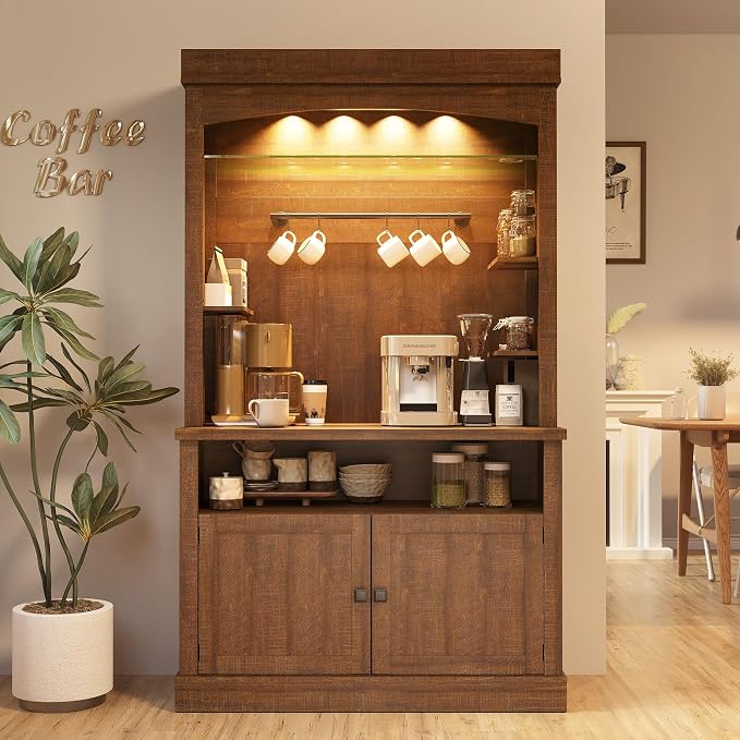 Takywep Tall Coffee Bar Cabinet by HOME