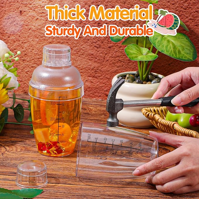 12 Pcs Plastic Cocktail Shaker, Drink Mixer - Image 4