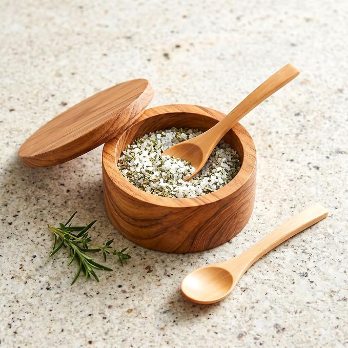 100Pcs Small Wooden Spoons 5.1x1.2in Natural Birchwood Mini Round Stirring - Image 5