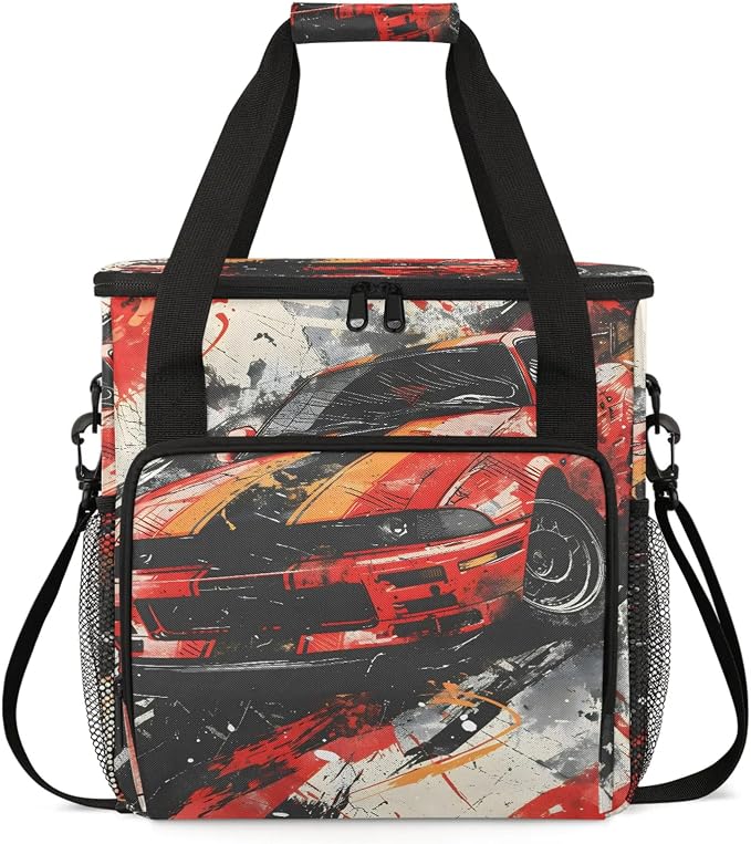 Cool Car Coffee Maker Carring Bag, Large Insulated Storage Organizer Case Tote by Home