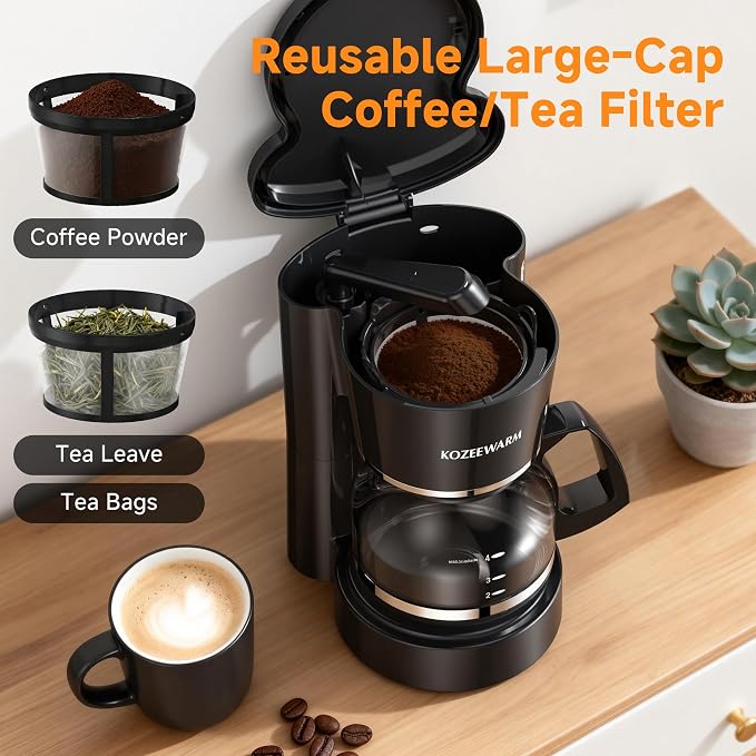 Coffee Maker, 5 Cup Drip Coffee Machine | - Image 6