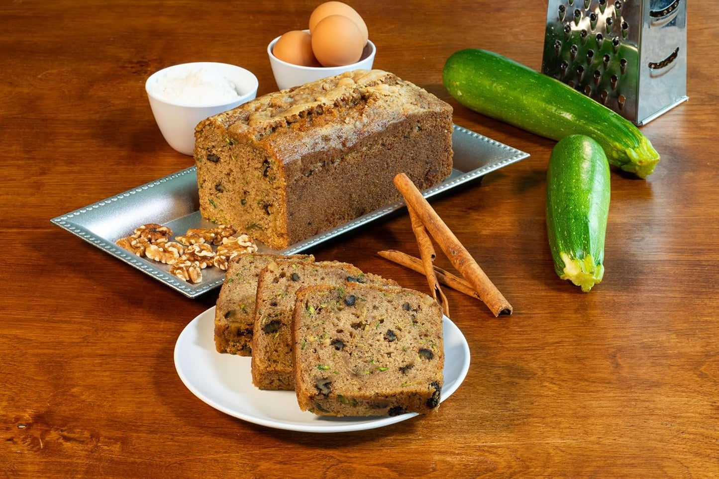 Nadel - NATURALLY DELICIOUS ZUCCHINI CAKE Slices, 8 Pack, Sweet Breads & Cakes Slices Back to School lunch snack, breakfast bar