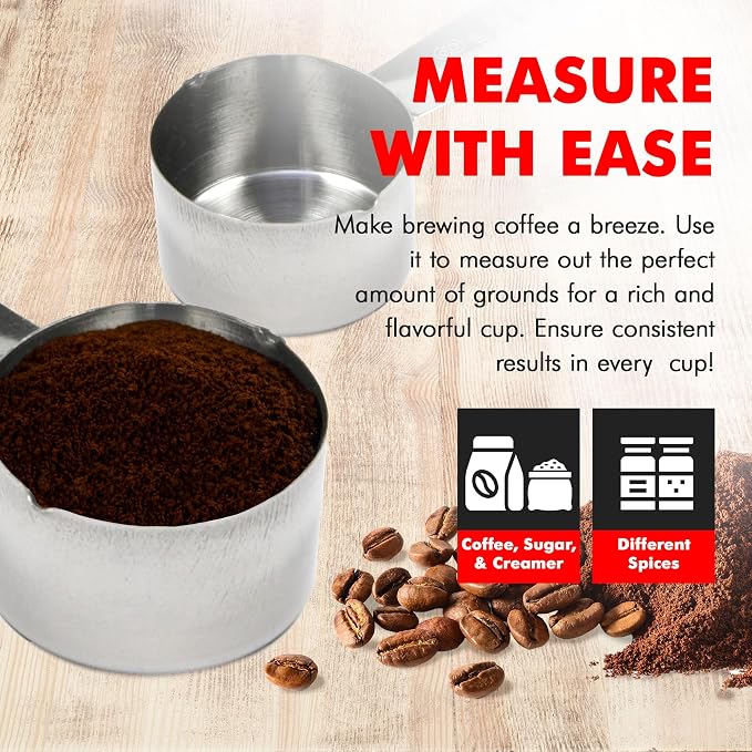Chef Craft Select Coffee Measurer, 4 inch 2 tbsp, Stainless Steel - Image 3