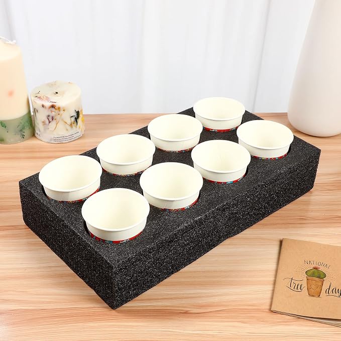 GANAZONO Multiple Holes Cup Holder Foam 8 Cup Carrier Tray Drink Carrier - Image 5