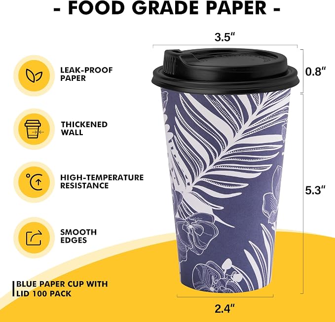 RACETOP 16 oz Disposable Coffee Cups - Image 2