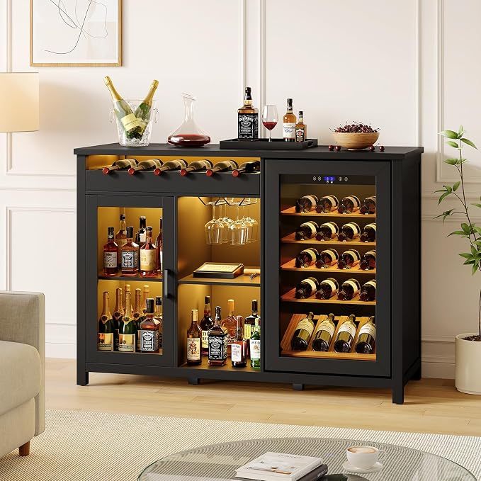 53" Modern Coffee Bar Cabinet - Image 9