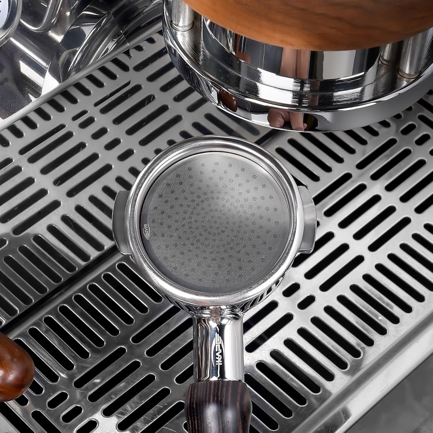 IKAPE 51mm Espresso Puck Screen, 0.8mm Thickness, Reusable Metal Thin & light Coffee Filters, Food-grade 316 Stainless Steel Coffee Puck Screen for Espresso Baristas