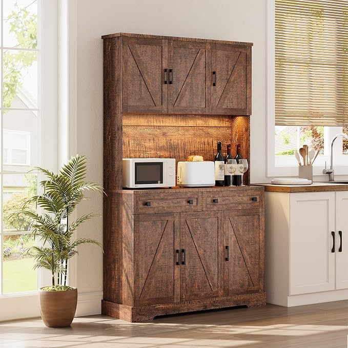 ELYKEN 71" Tall Ktchen Pantry Cabinet - Image 2