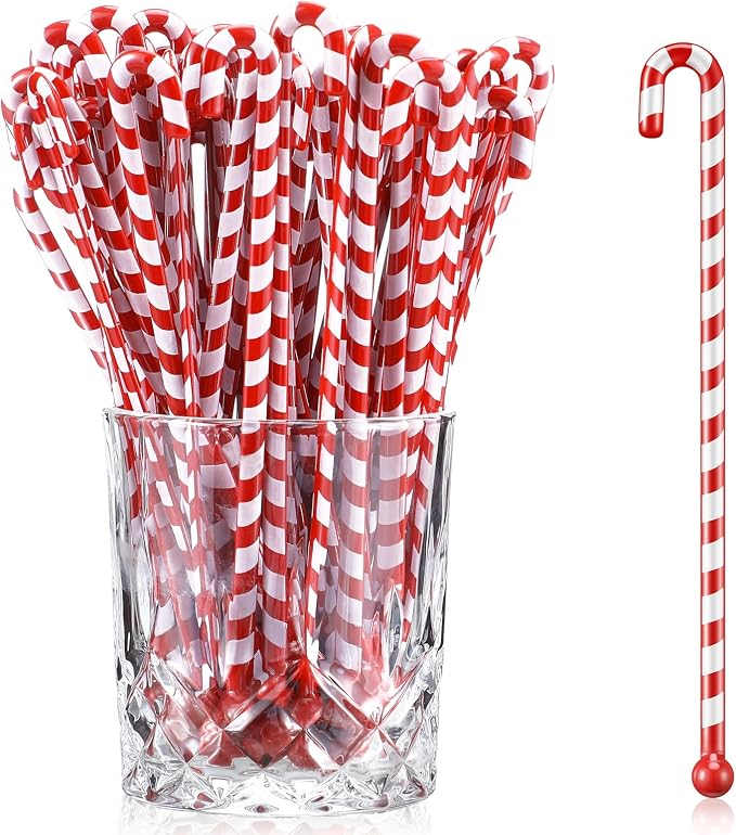 Chengu 100 Pcs Winter Drink Stirrers Xmas Stir Sticks Bulk Holiday Coffee by CHENGU