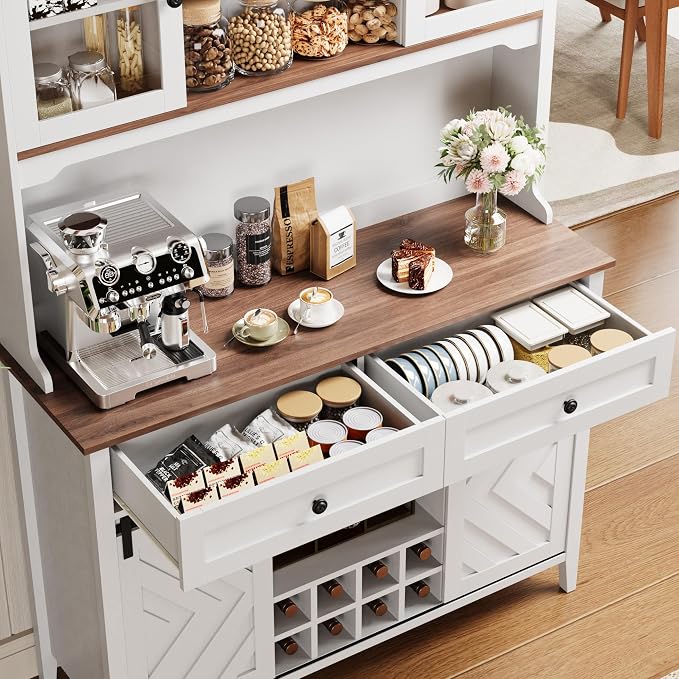 Garvee 72" Farmhosue Bar Cabinet - Image 6