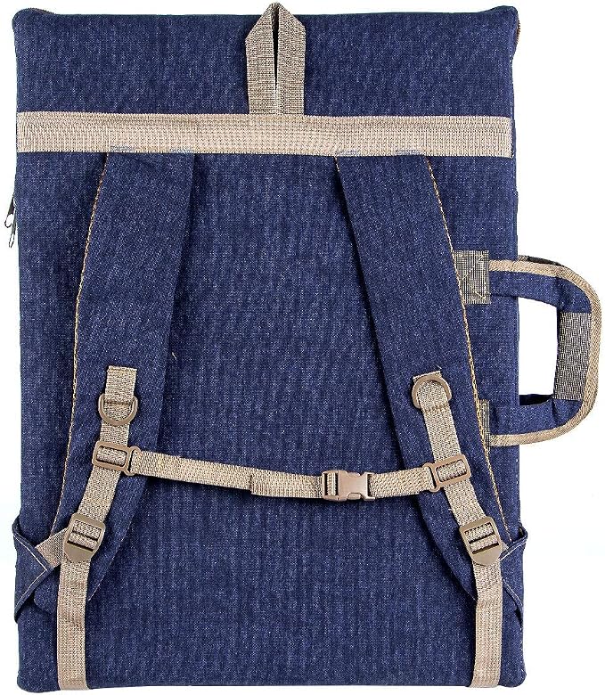 TRANSON Art Portfolio Case Artist Backpack Canvas Bag Large 26” x 19.5” - Image 5