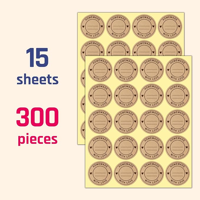 300 Pieces, Canning Labels for Jars to Write On - Image 2