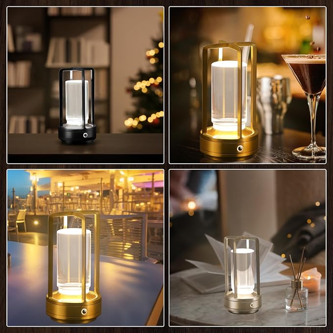 Anxingtools Portable Metal Table Lamp, Cordless Table Lamp, Rechargeable - Image 5