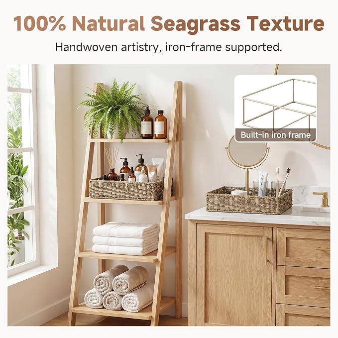 StorageWorks Large Seagrass Tray - Image 3