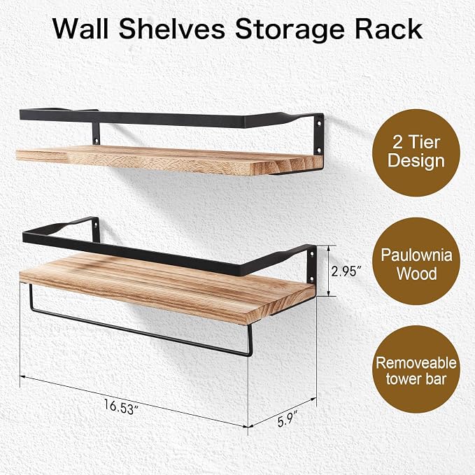 Uten Floating Shelves, Wall Shelf Outdoor, Shelving Unit - Image 3