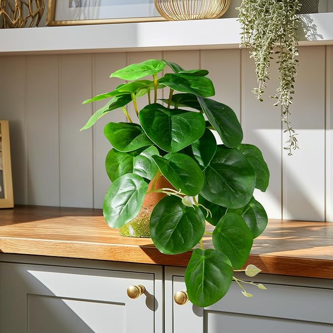 2 Pack Fake Pothos Plants Artificial Small Potted Plant Faux Plants Realistic by Unknown