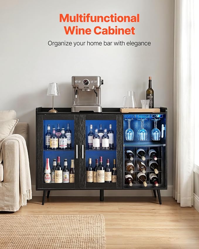 VEVOR Wine Cabinet, Coffee Bar Cabinet - Image 3