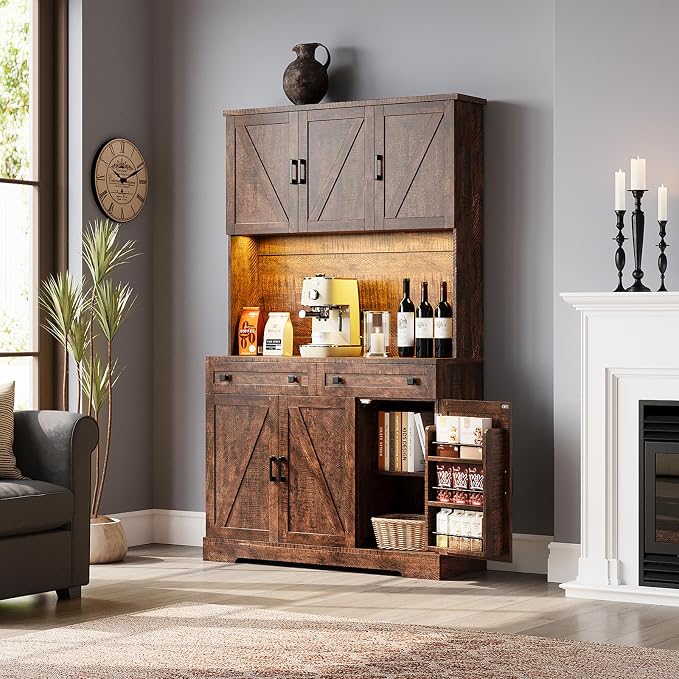ELYKEN 71" Tall Ktchen Pantry Cabinet - Image 8