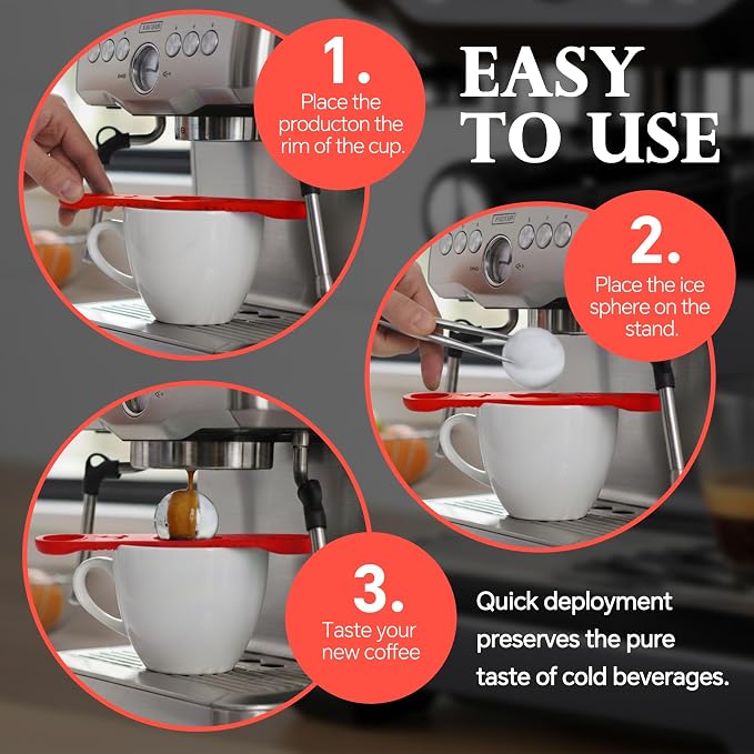 Espresso Cooling Ball Set for Morning Brew & Home Bar - Image 3