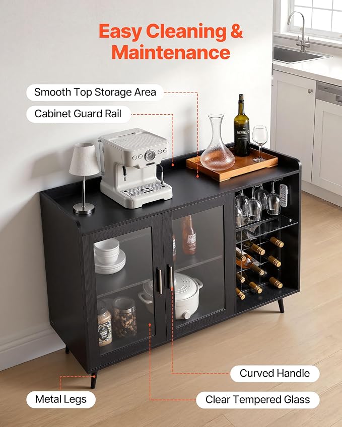 VEVOR Wine Cabinet, Coffee Bar Cabinet - Image 4
