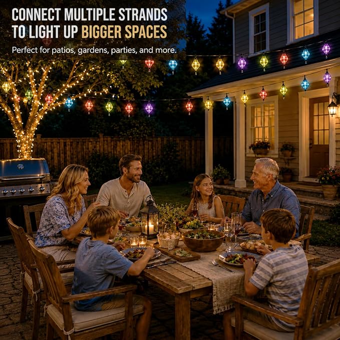 Vigdur Multicolor Flower String Lights, Decorative String Lights Plug in - Image 5