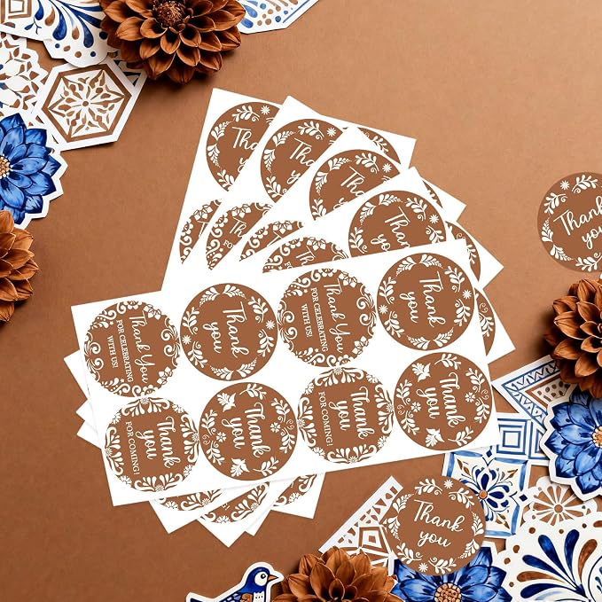 Serencatcher Cielito Lindo Thank You Stickers - Image 3
