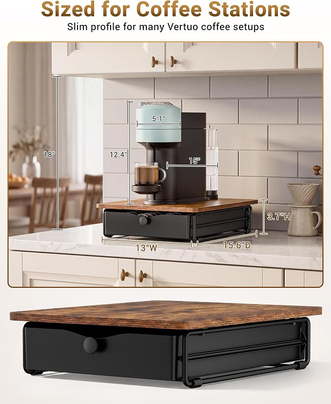 EVERIE Coffee Pod Holder Drawer, Compatible - Image 7