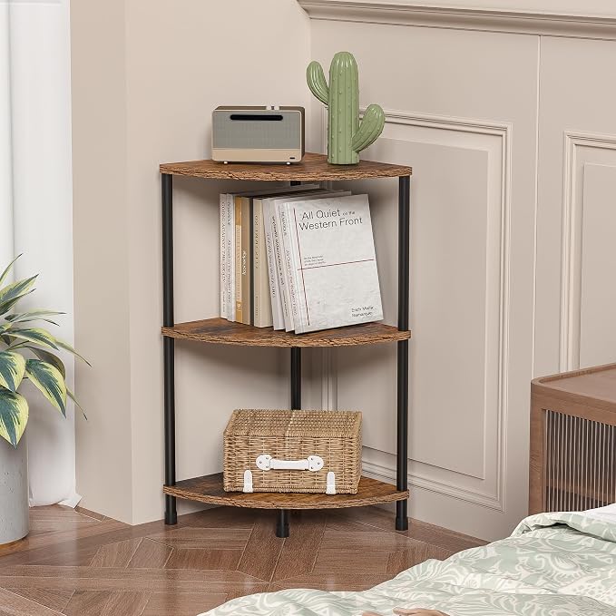 Corner Plant Stand Shelf, 3 Tier Small Shelf Plant Stand by Greatseas