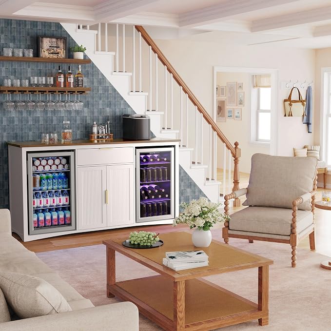 GDLF 70.1" Long Coffee Bar Cabinet - Image 4