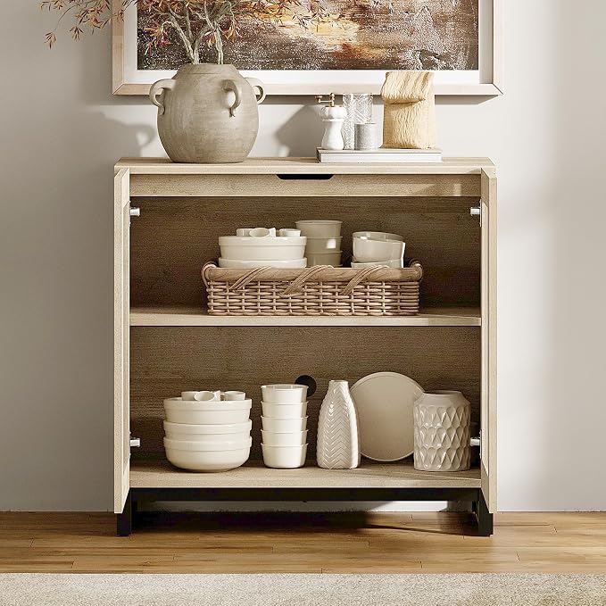 WAMPAT Sideboard Buffet Cabinets, Modern Credenza Sideboard - Image 7