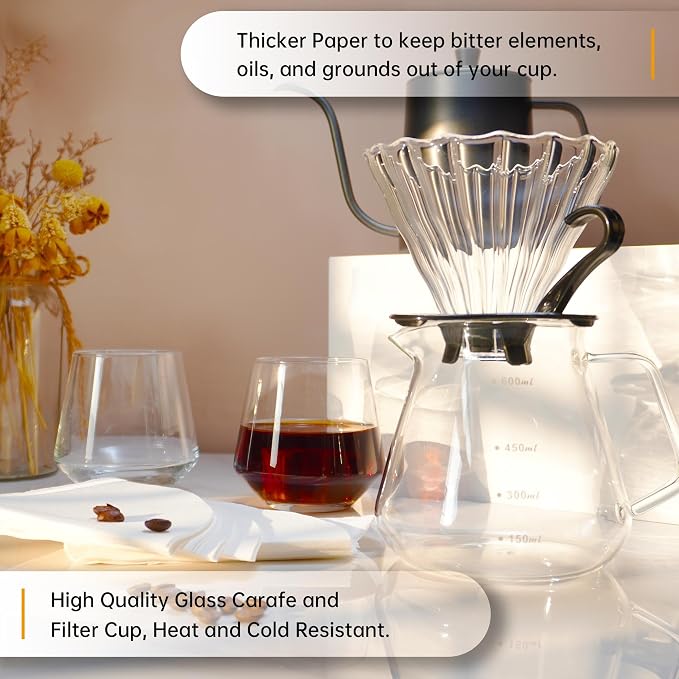 SuperCook Coffee Pour Over Kit Hand Drip - Image 4