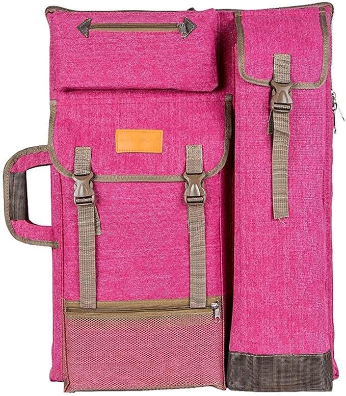 TRANSON Art Portfolio Case Artist Backpack Canvas Bag Large 26” x 19.5” by Transon