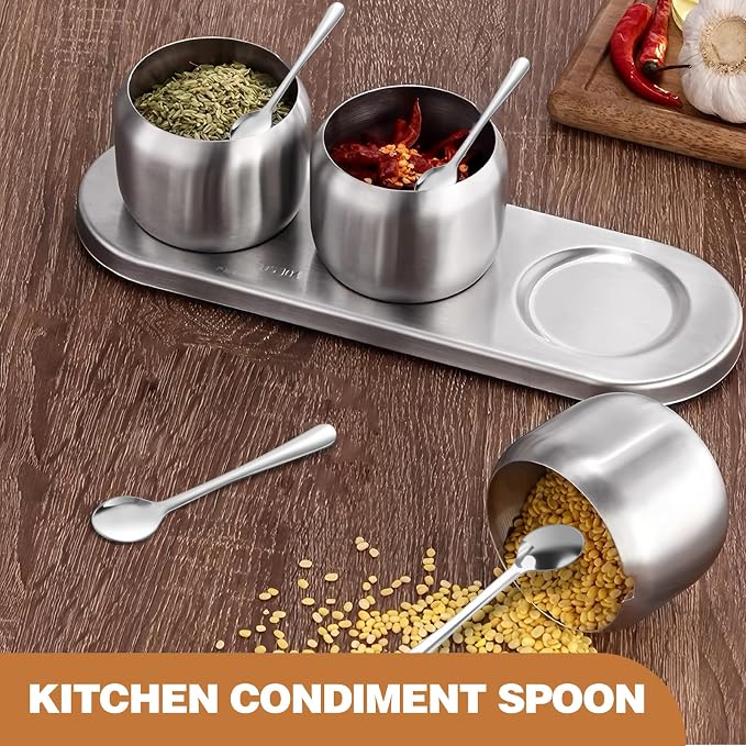 8 PCS Mini Spoons for Desserts, And Tasting, Small Stainless Steel Tiny Spoons - Image 5