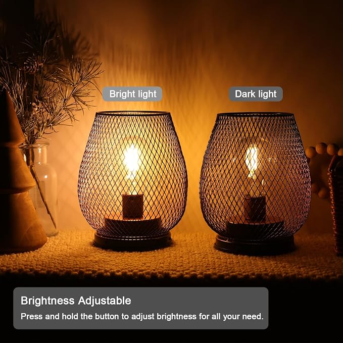 NEEDOMO 2 Pack Rechargeable Lamp Outdoor Table Lantern, Cordless Table Lantern - Image 3