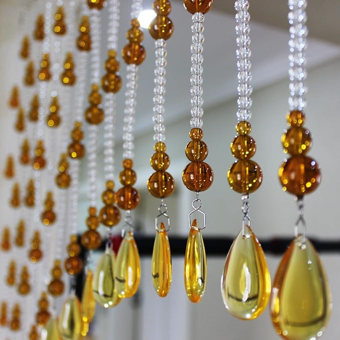 Crystal Beaded Curtain for Doorways, Hanging Glass Door Beads Curtains for - Image 5