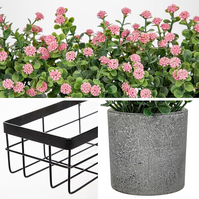 DILATATA Baby's Breath Artificial Flowers Table Centerpiece Decoration Potted - Image 4
