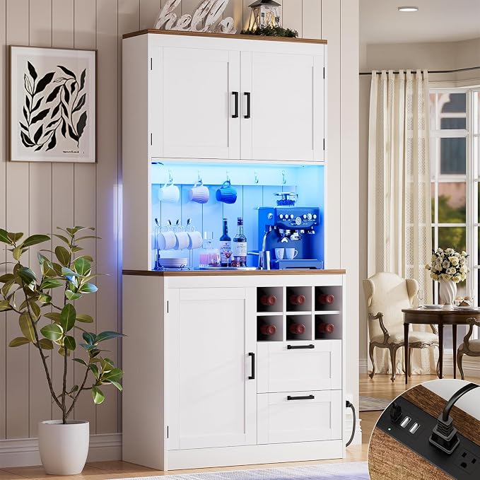 Unikito 72" Tall Pantry Cabinet, Kitchen Pantry Storage Cabinet by Unikito