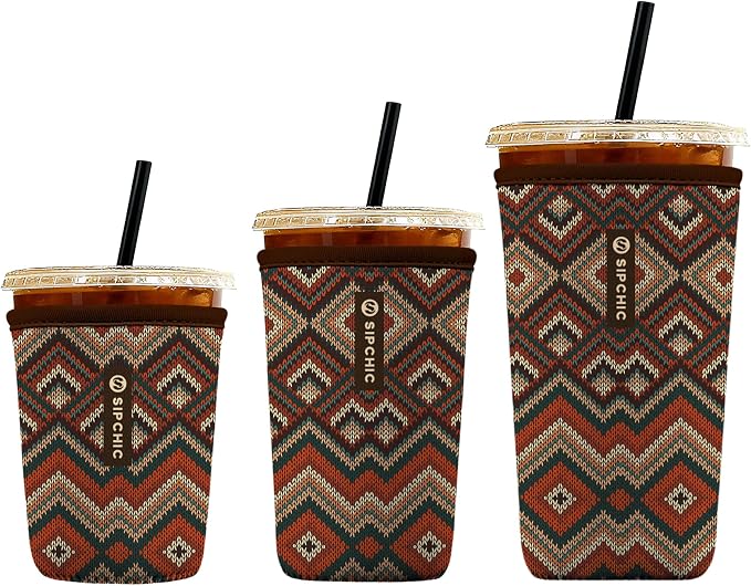 Iced Coffee Sleeve – Neoprene Reusable Cup Sleeves by Unknown