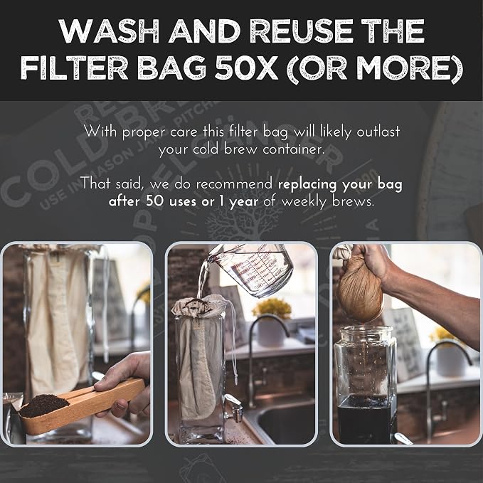 Organic Cotton Cold Brew Coffee Bag - Image 8