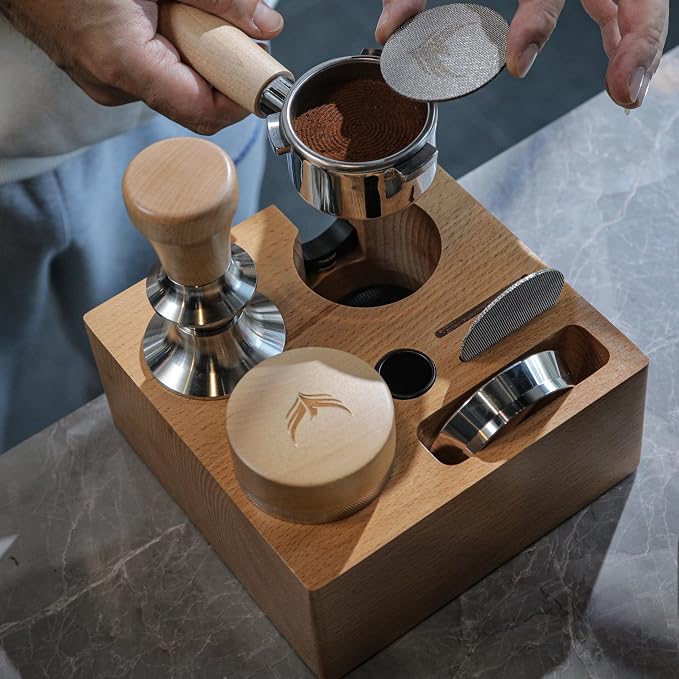 58mm Espresso Tamping Station Compact Portafilter Stand and Coffee Accessories - Image 6