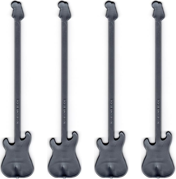 Royer 6-Inch Guitar Swizzle Sticks – Pearl Silver - Image 2
