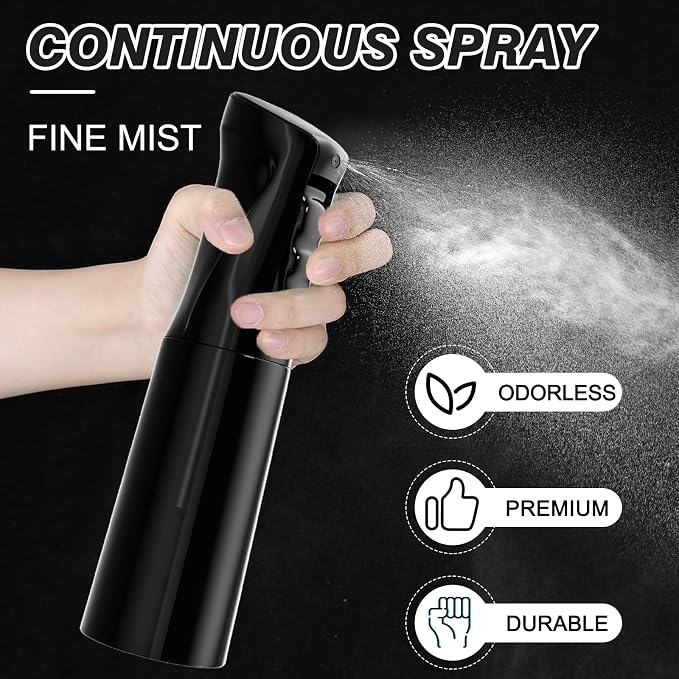 IMPORX Continuous Spray Bottle for Hair 2 Pack Home Essentials Spray Bottles - Image 3