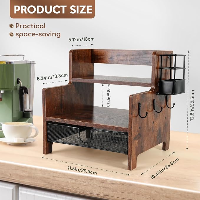 3-Tier Coffee Station Organizer - Image 3