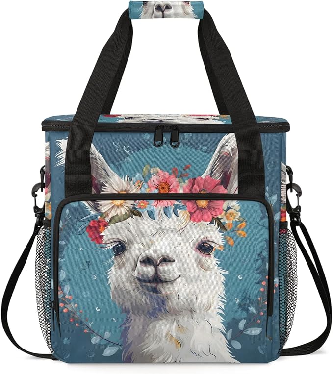 Alpaca Coffee Maker Carring Bag, Large Insulated Storage Organizer Case Tote by Home