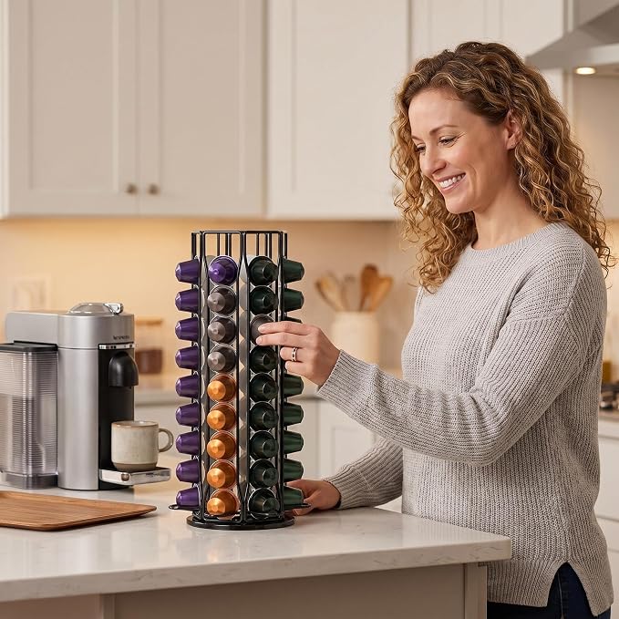 Coffee Pod Holder for Nespresso OriginalLine, Coffee Pod Storage Organizer 360 - Image 7
