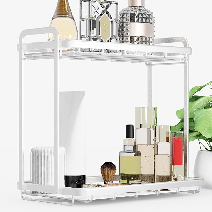 Counter Organizer for Bathroom, Kitchen or Coffee Bar, Metal Shelf - Image 4