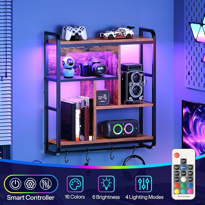 HOOBRO Gaming Floating Shelves - Image 3
